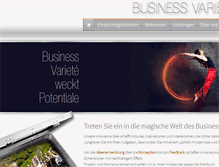 Tablet Screenshot of business-variete.zappzarap.de